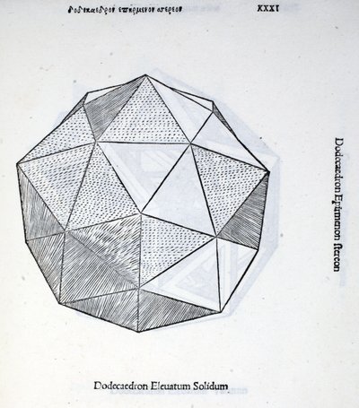 Dodecaedron elevatum solidum, Illustration aus 